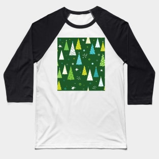 Christmas Forest Baseball T-Shirt